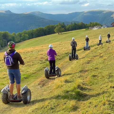 Electric scooter in Burgundy