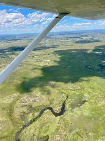 Le Botswana vu du ciel
