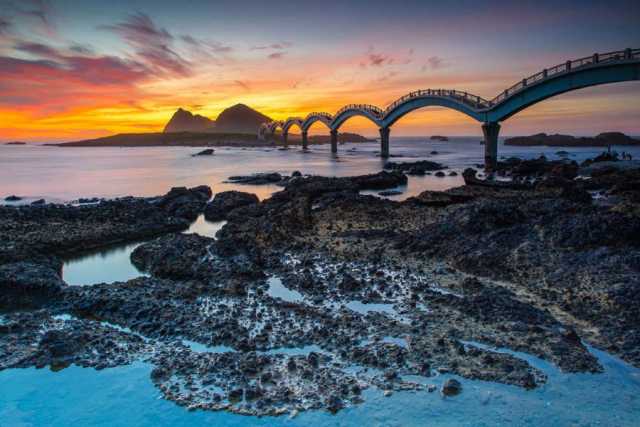 Recorrido de bienestar por la costa este de Taiwán a través de paisajes espectaculares
