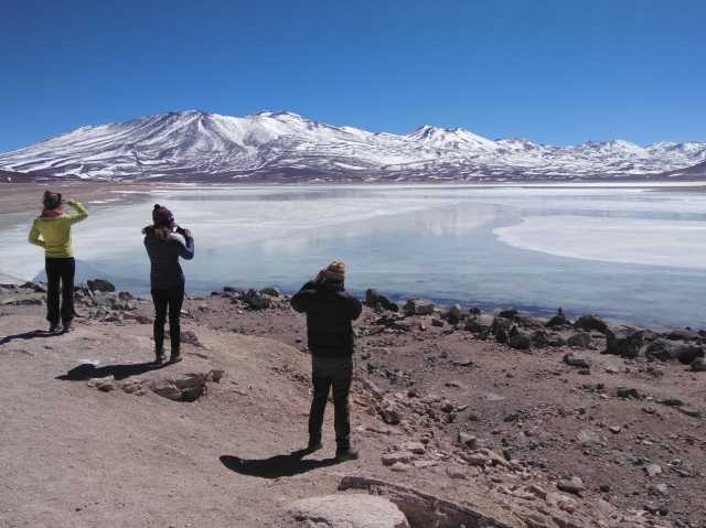 Uyuni, Salzpfannen, Vulkane,
Lagunen und Flamingos
