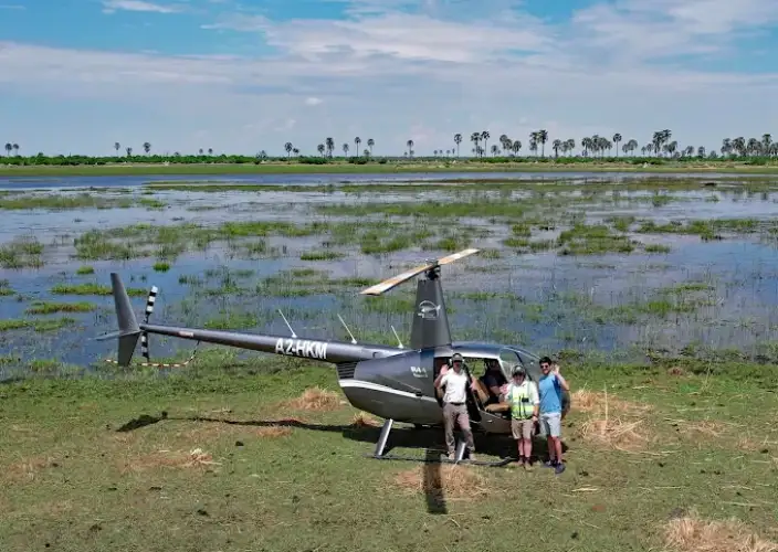 Khwai on Foot - Underground Hide & Helicopter Flight to Little Sable - Photo of the day