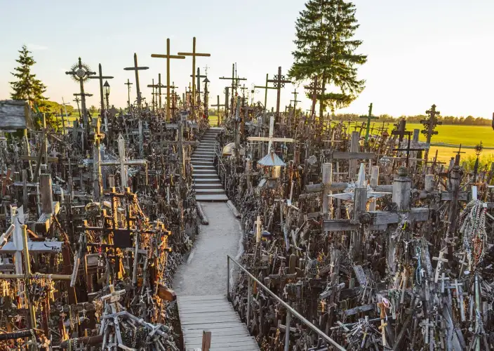 11 Tage durch die baltischen Länder - Zug durch Samogitien: Kreuzhügel und Schloss Rundāle - Tagesfoto