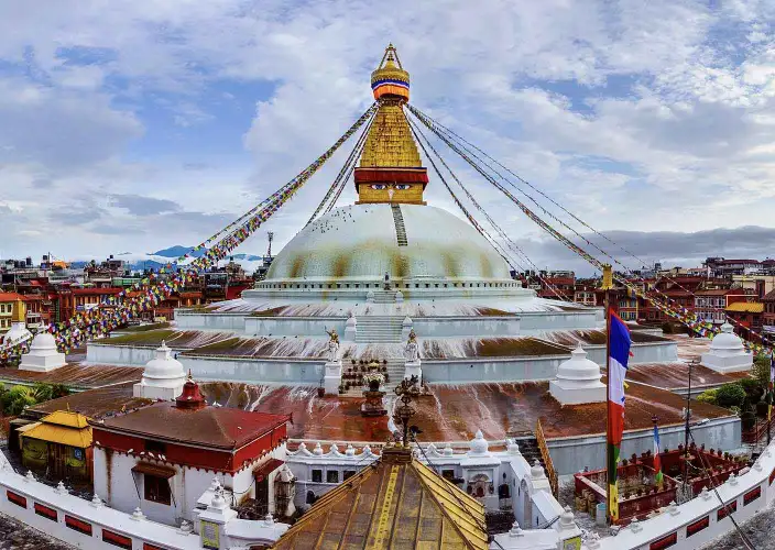 Points forts du circuit Népal Bhoutan - Vol vers Katmandou & Tour touristique - Photo du jour