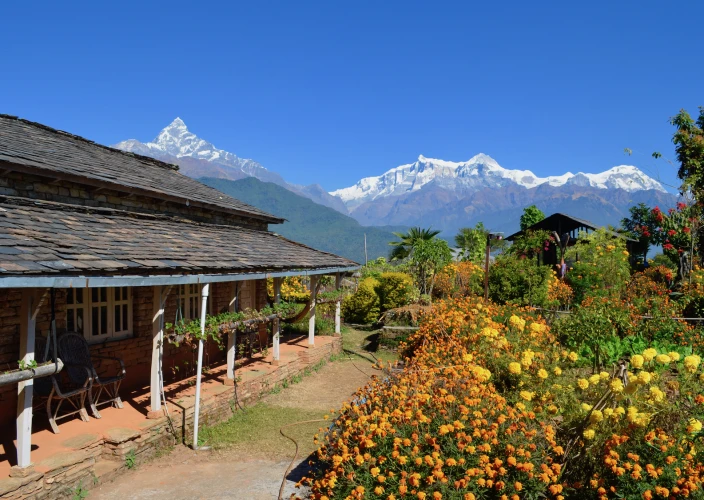 Faces of Nepal - At the foothills of Annapurna. - Lodge