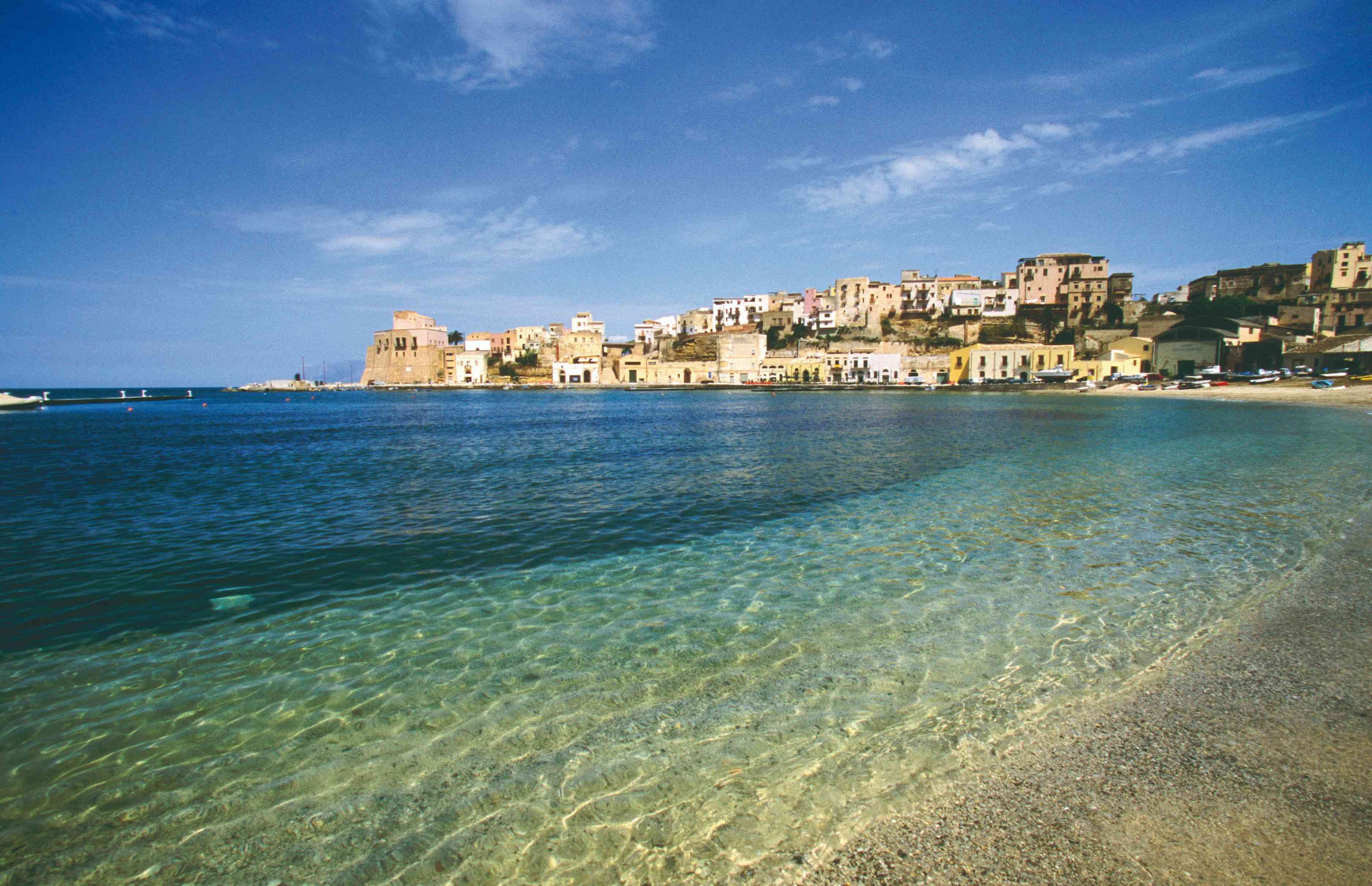 Grote tour en windturbines - Aankomst Palermo - Castellammare - Arrivée Palerme - Castellamare