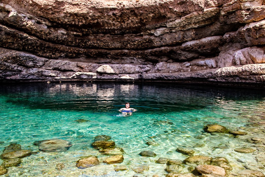 Fuga in Oman - Avventura tra le maestose montagne, il deserto e il mare dell'Oman - Bimmah Sinkhole - Wadi Arybeen - Muscat - Foto del giorno