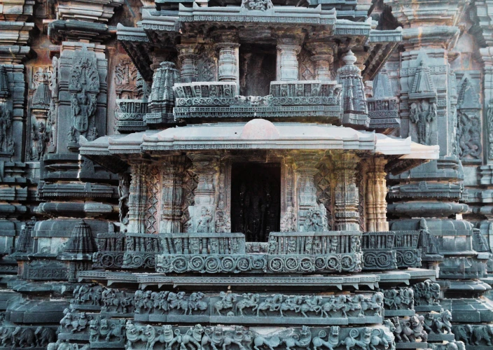 Circuit van de architectuur van de tempels in Zuid-India: een begeleide, privé en exclusieve reis langs UNESCO-werelderfgoedlocaties - Dagtocht naar Belur en Halebeedu - Foto van de dag