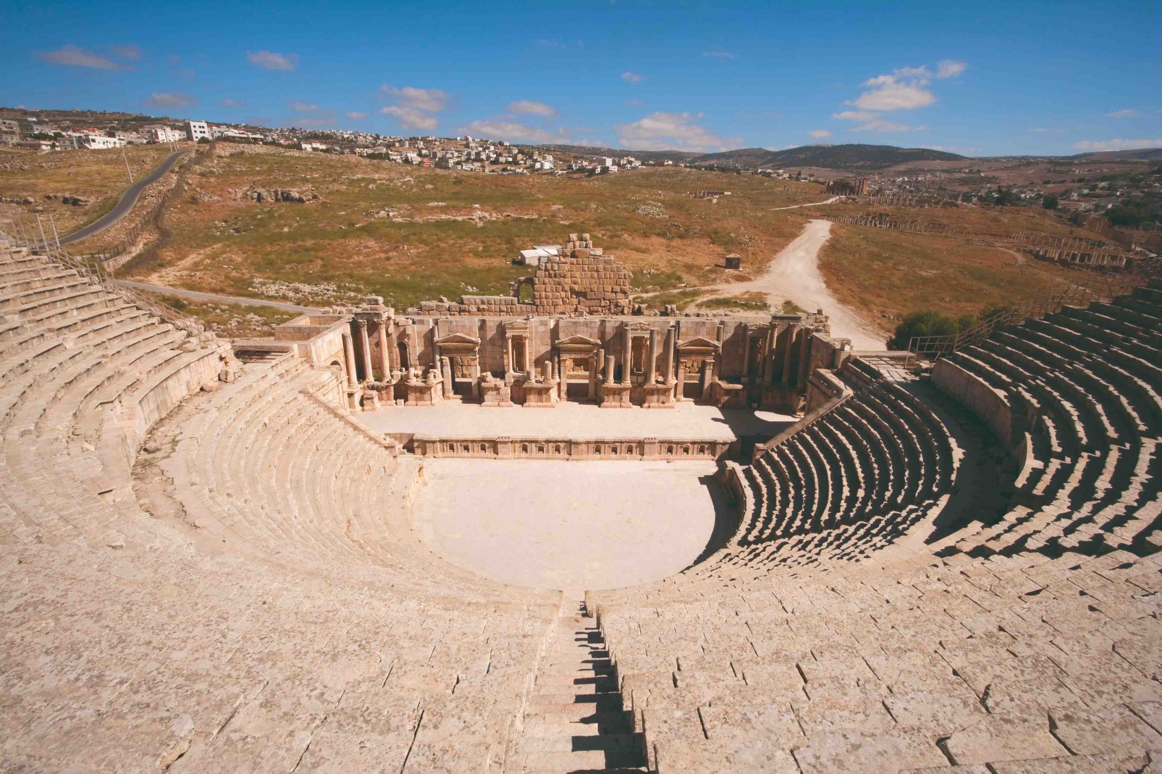 Jordania ecológica - Jerash, Iraq al-Amir, el mar Muerto - Jérash, Iraq Al-Amir, la mer Morte
