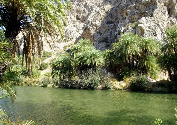 Kreta: eine Woche Kultur und Lebensart auf kretische Art - Preveli : Strand, Fluss und Palmenhain - Tagesfoto