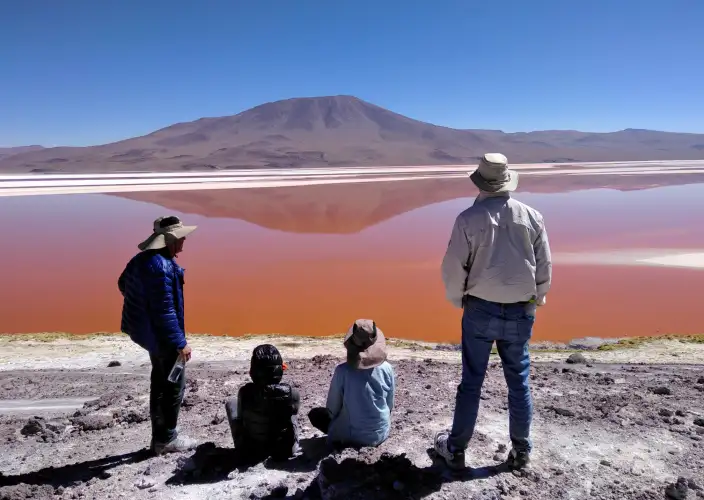 Uyuni, Salzpfannen, Vulkane,
Lagunen und Flamingos - Salzebenen - Altiplano-Lagunen - Tagesfoto