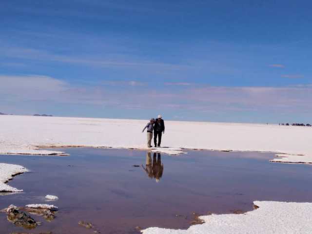 Uyuni, Salzpfannen, Vulkane,
Lagunen und Flamingos