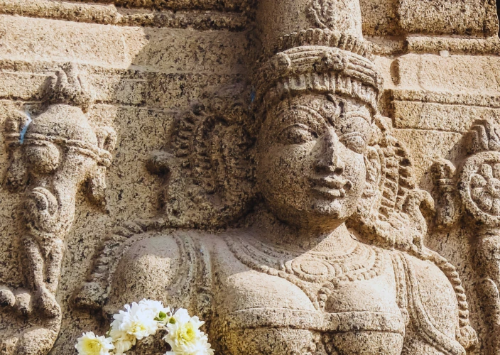 Circuit van de architectuur van de tempels in Zuid-India: een begeleide, privé en exclusieve reis langs UNESCO-werelderfgoedlocaties - Tempel- en strandtijd in Kanchipuram - Foto van de dag