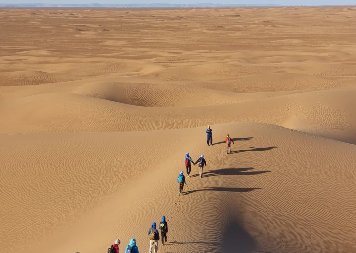 Yoga & caminhada na suavidade das dunas - Ouarzazate / Zagora / M’hamid / Ras N’Khal - Foto do dia