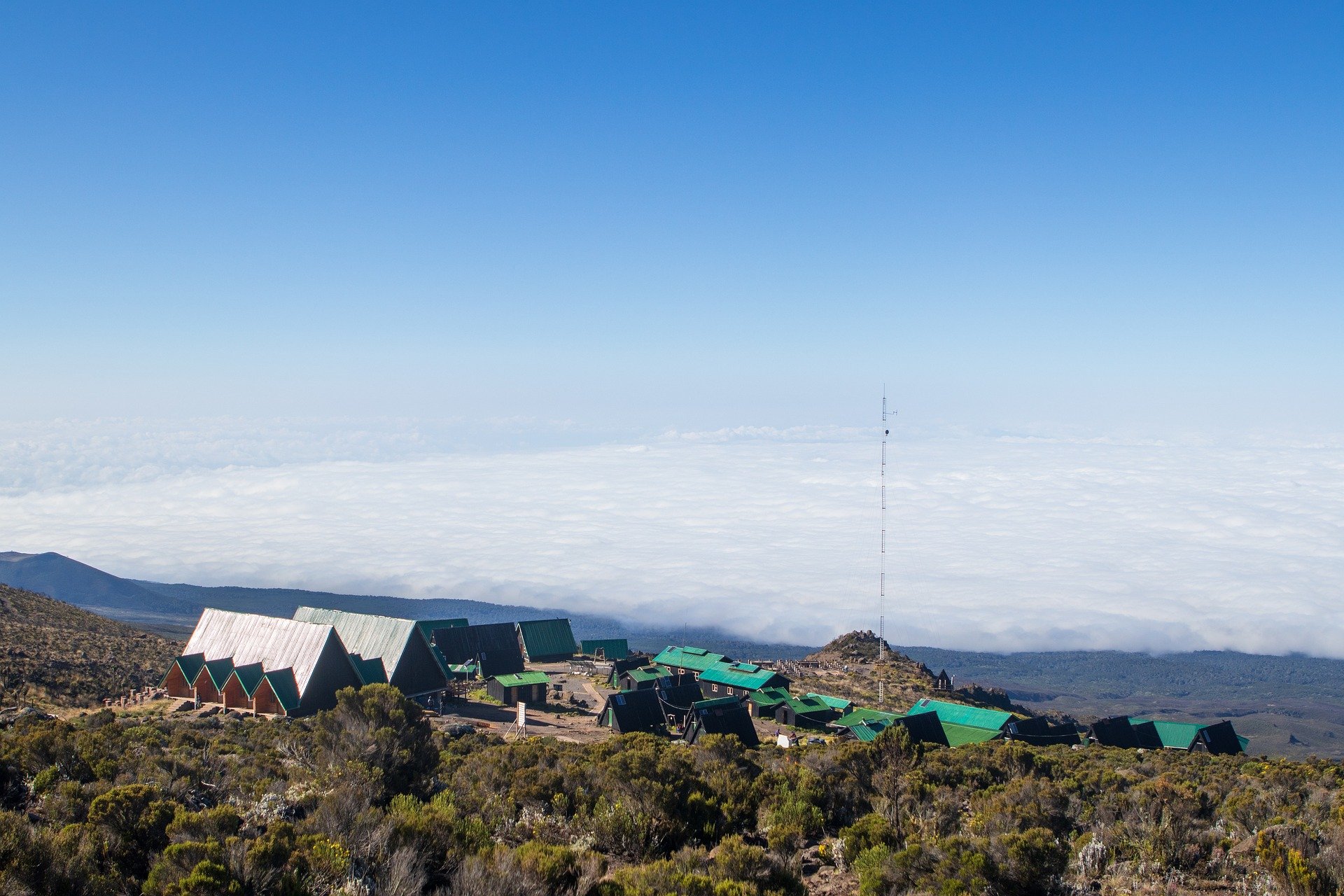 8 jours d'ascension du Kilimandjaro par la voie Machame - Camp de Karanga - Camp de Barafu (4600m) - Camp de Karanga - Camp de Barafu (4600m)