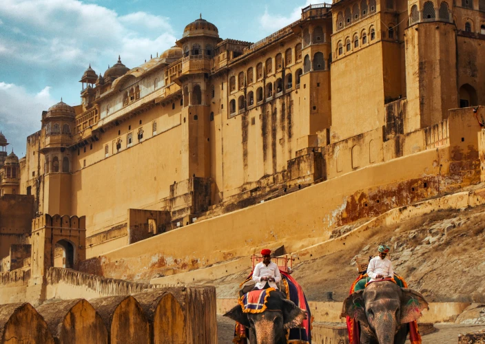 Triangle d'Or, Varanasi und Ajanta Ellora Höhlen: Eine private und exklusive Luxus-Geführte Tour - Fort Amber und Jhalana Leopardensafari - Tagesfoto