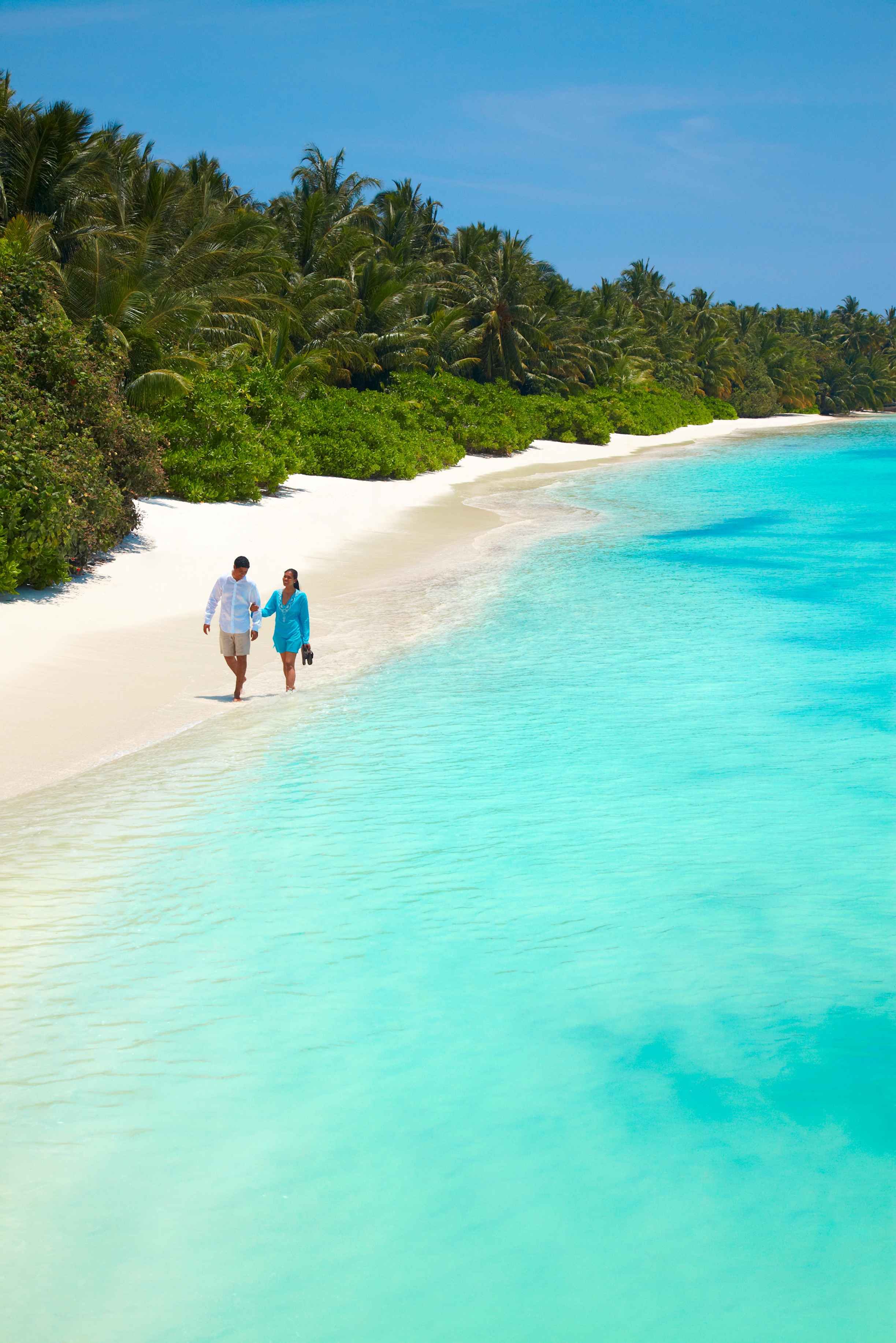 Maldiven: huwelijksreis - romantische reis - Vertrek van het Medhufushi Island Resort - Départ du Medhufushi Island Resort