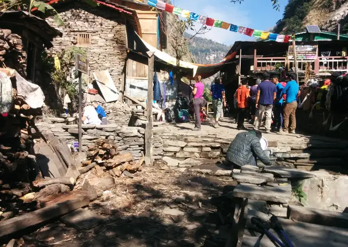 Manaslu Circuit Trek - Trek naar Jagat – 1410m - Foto van de dag