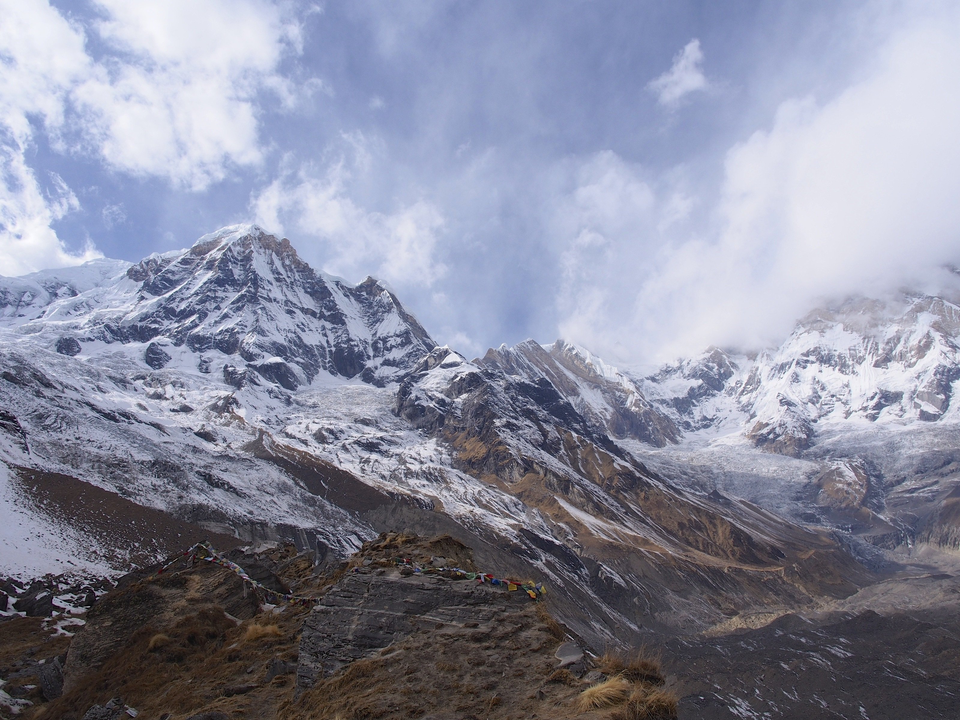 Nar Phu trek – L'Annapurna non édité - Excursion au camp de base du Himlung Himal - 4540m - Photo du jour