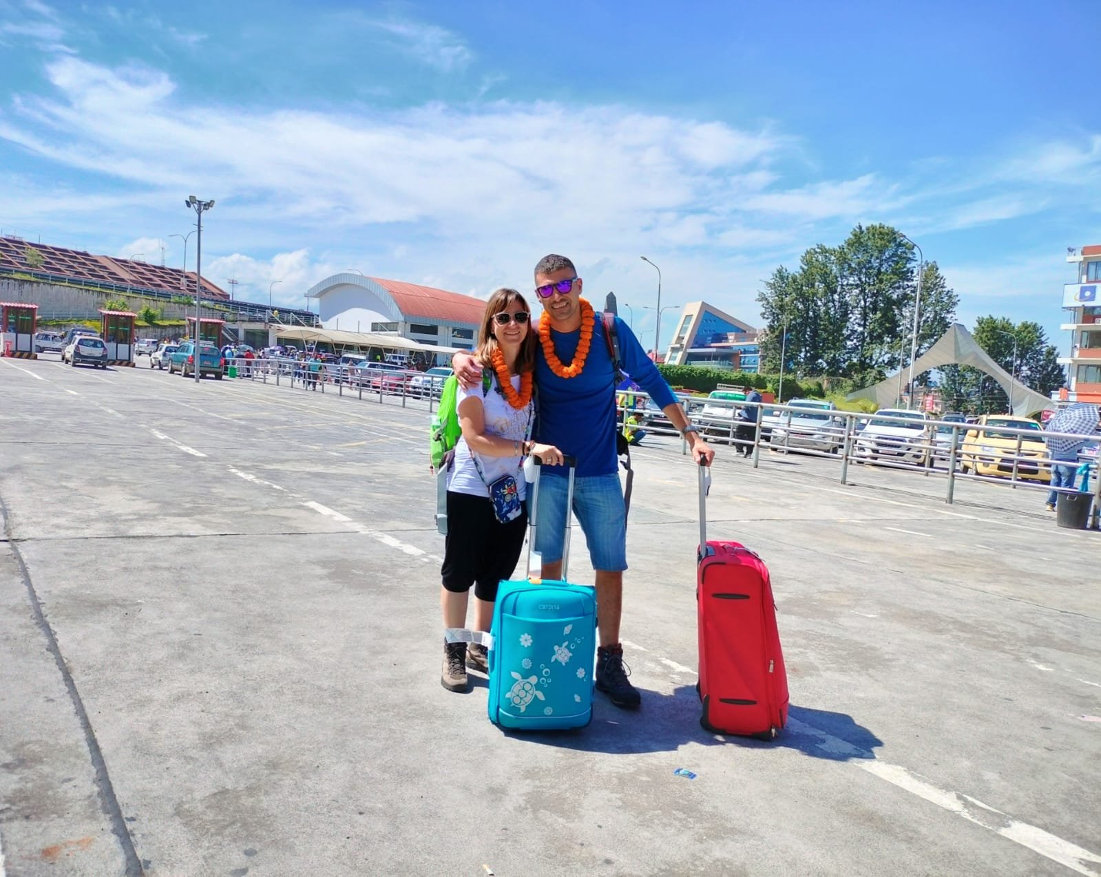 Gesichter Nepals - Willkommen in Nepal. - Airport