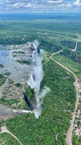 Le Botswana vu du ciel