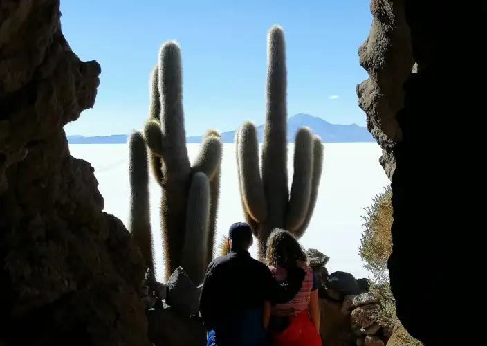 Trekking in de Condoriri-groep (Cordillera Real, Bolivia) en de Uyuni-zoutvlaktes (ATC 15) - La Paz - Uyuni-zoutvlakte (Droog seizoen: april-november) - Foto van de dag