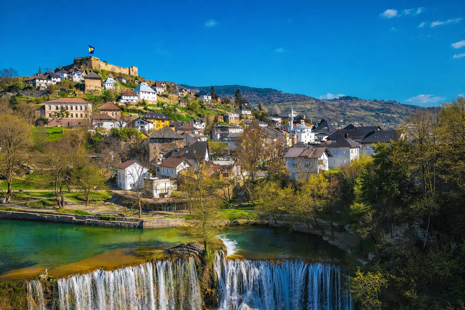 O Norte Escondido da Bósnia – Cascatas, Castelos & Tradições Gourmet - Jajce & Travnik: Bósnia Real & Elegância Otomana - Foto do dia