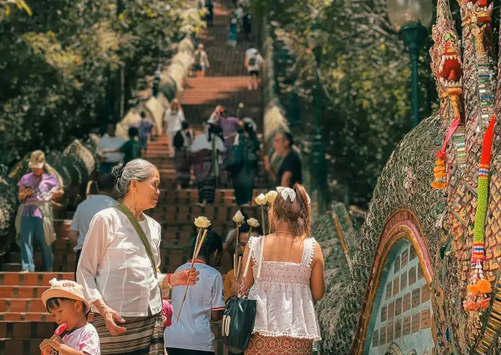 Thailand in zijn geheel - SUKOTHAI – CHIANG MAI. Historisch park van Sukhothai en Doi Suthep - Foto van de dag