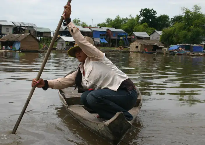 De rondreis rond het Tonlé Sap-meer + Kratie (Dolfijnen) - Kompong Thom en drijvende dorpen. Landelijk leven, pagodes en tempels - Foto van de dag
