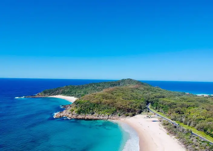 Wohnmobilvermietung - Sydney nach Brisbane - Stockton Beach bis Booti Booti Nationalpark - Tagesfoto