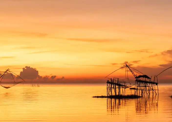 Land van delen in het zuiden van Thailand - Van de toppen van Kiriwong tot de lotussen van Thale Noi – Khao Sok – Kiriwong – Thale Noi - Foto van de dag