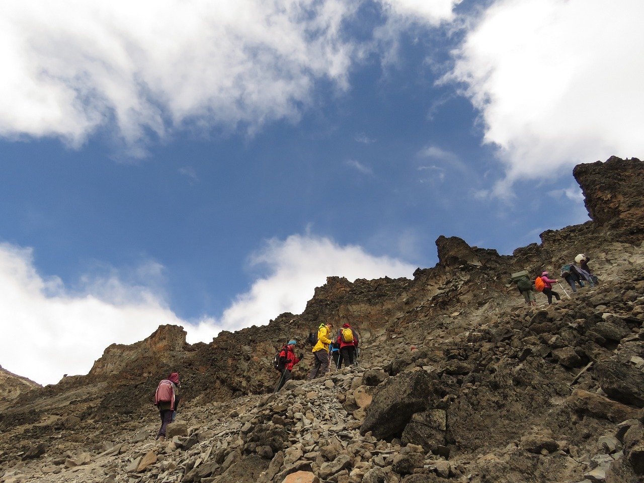 8 jours d'ascension du Kilimandjaro par la voie Machame - Camp Barranco - Camp Karanga (3995 m) - Camp Barranco - Camp Karanga (3995 m)