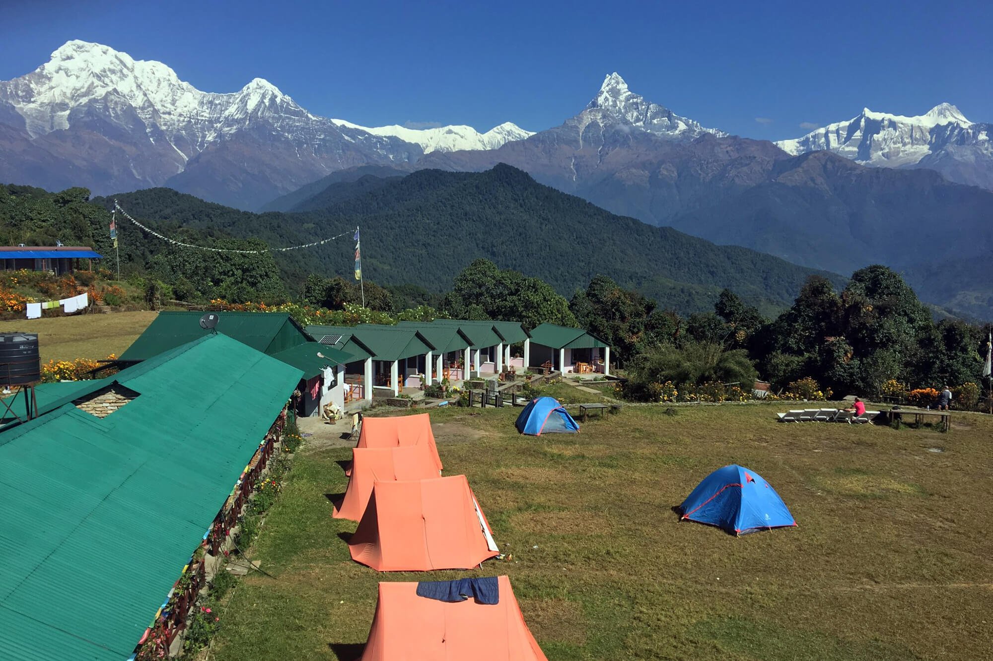 Gesichter Nepals - Ruhe in den Bergen - Camp