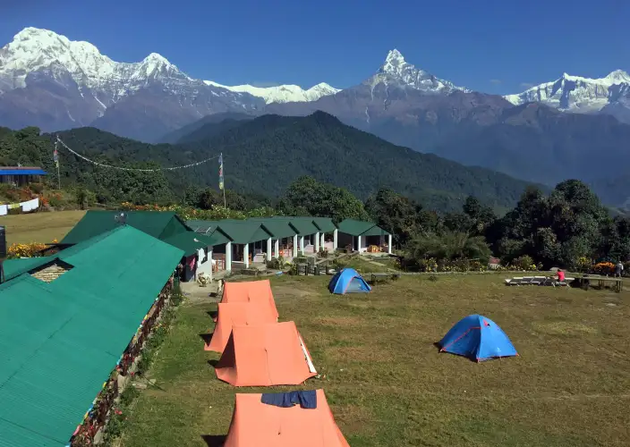 Gesichter Nepals - Ruhe in den Bergen - Camp