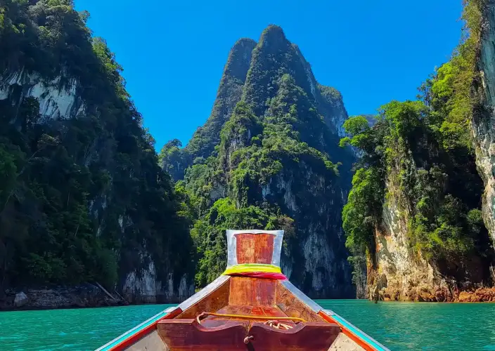 Entdeckung von Bangkok und seiner Umgebung, dann Richtung Süden des Landes, von Khao Sok bis Krabi - Expedition am Cheow-Lan-See - Tagesfoto