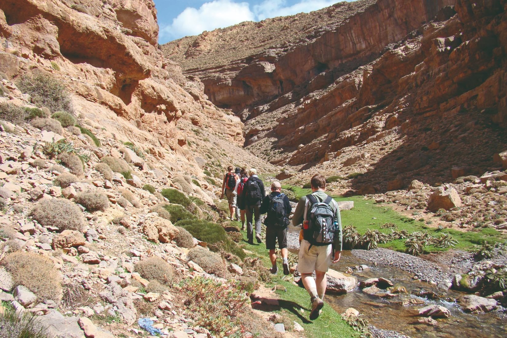 Trekking zum Gipfel des Toubkal, 4 167 m - Abfahrt - Départ