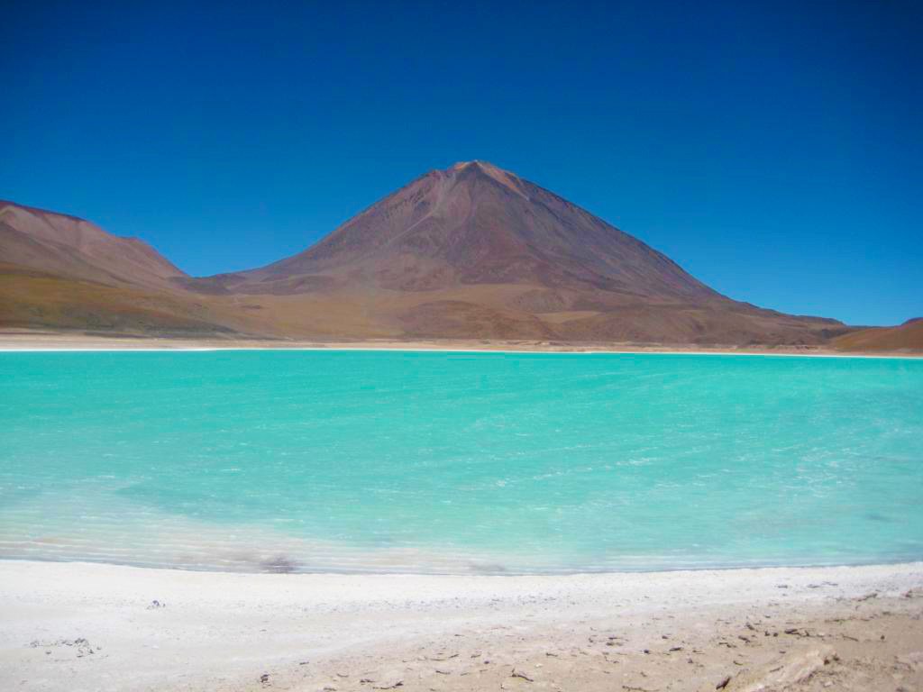 Uyuni, Salzpfannen, Vulkane,
Lagunen und Flamingos - Laguna Colorada - Laguna Verde - Uyuni (oder San Pedro de Atacama) - Tagesfoto