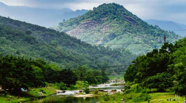 Land van delen in het zuiden van Thailand