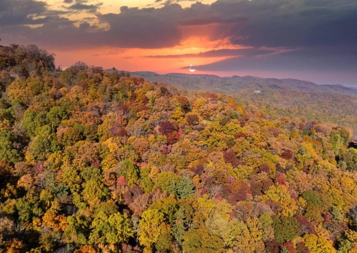 Roadtrip dans les Carolines : montagnes, plages et villes de charme - Route panoramique sur le Blue Ridge Parkway - Photo du jour
