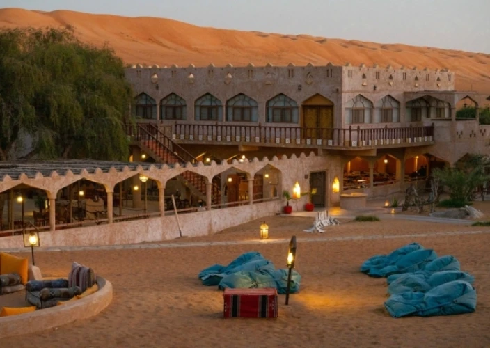 Luxe Toegangspoort tot Oman - 7 Dagen Luxe met Stijl - Wadi Bani Khalid (zwemplek) - Wahiba-woestijn met dune bashing & zonsondergang - Foto van de dag