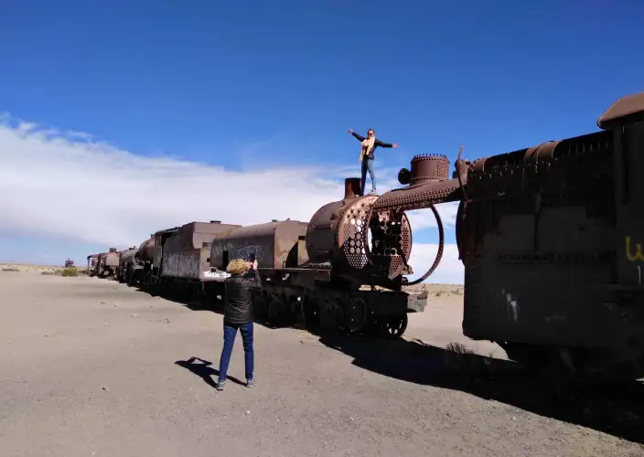Trekking in de Condoriri-groep (Cordillera Real, Bolivia) en de Uyuni-zoutvlaktes (ATC 15) - Uyuni - La Paz - Foto van de dag