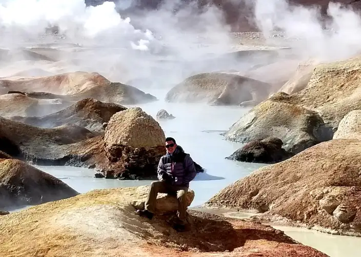 Uyuni, Salzpfannen, Vulkane,
Lagunen und Flamingos - Salzebenen - Altiplano-Lagunen - Tagesfoto