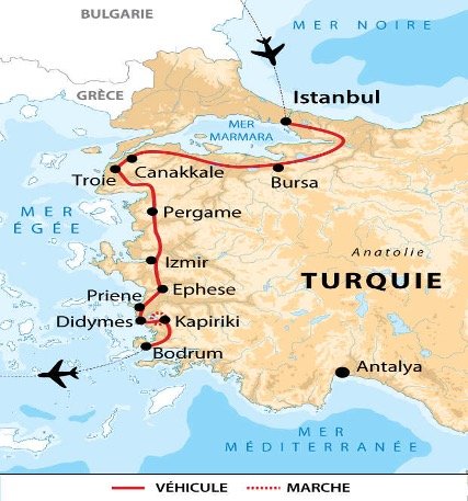 Auto-tour en Turquie de Estambul a Bodrum - Llegada a Estambul - Arrivée à Istanbul