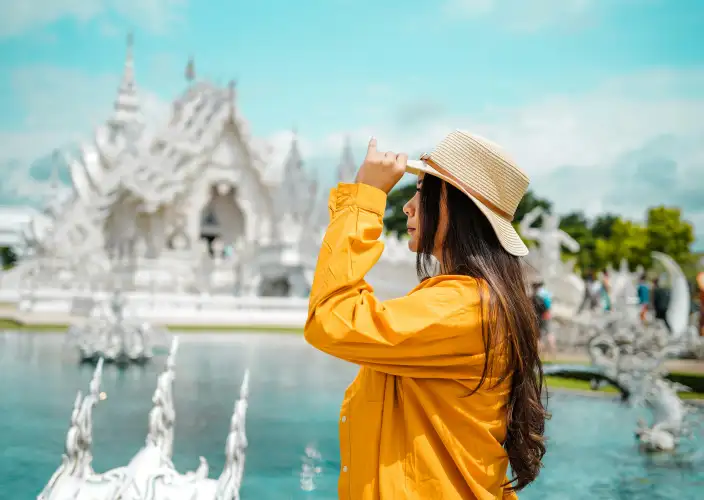 Essentiële hoogtepunten van Thailand: Bangkok, Chiang Rai en Chiang Mai - Chiang Mai. Excursie naar Chiang Rai: Witte Tempel, Blauwe Tempel - Foto van de dag