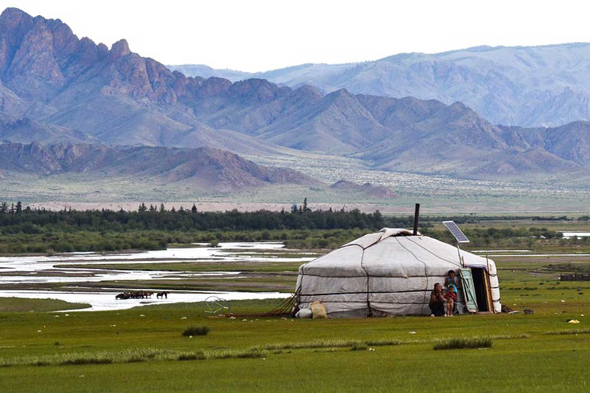 Une yourte en Mongolie