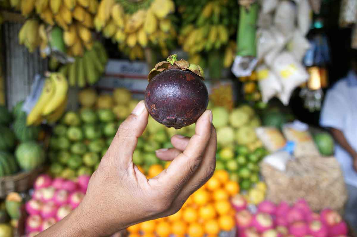 fruits sur un marché au Sri Lanka