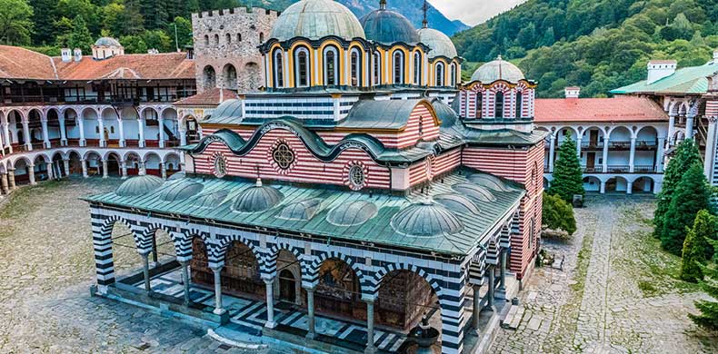 monastère de Rila en Bulgarie
