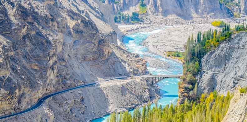 Vallée de Hunza au nord du Pakistan
