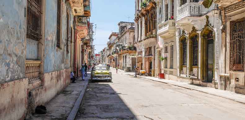 Rue de la Havane à Cuba