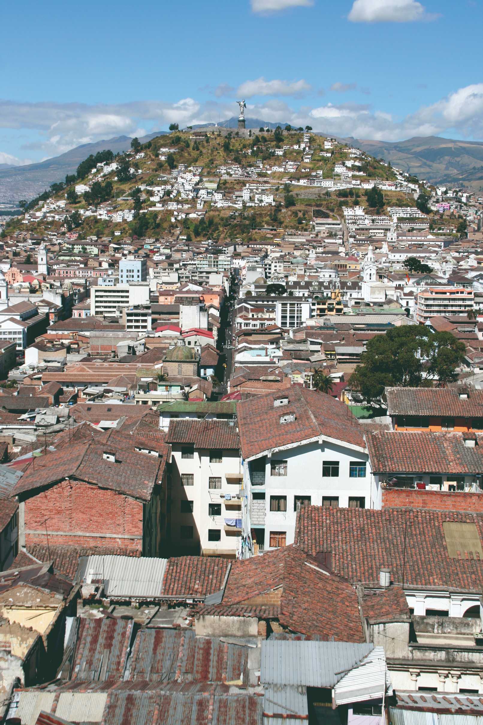 Panorama gagné après une ascencion vertigineuse de la basilique del Voto Nacíonal.