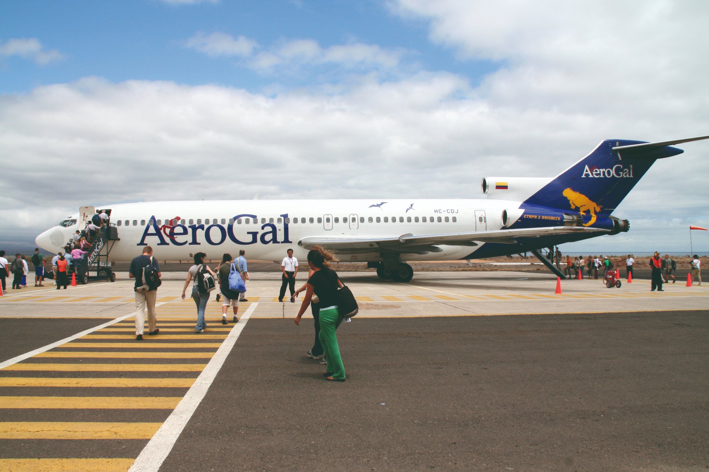 AeroGal, principale ligne aérienne desservant l'aéroport de Baltra